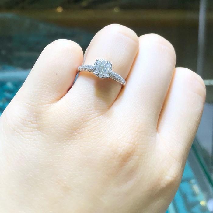 Solitaire Illusion Diamond Ring/Cincin Berlian Ilusi