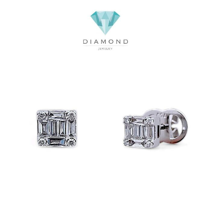 Baguette Diamond Earring 18K / Diamond Jewelry