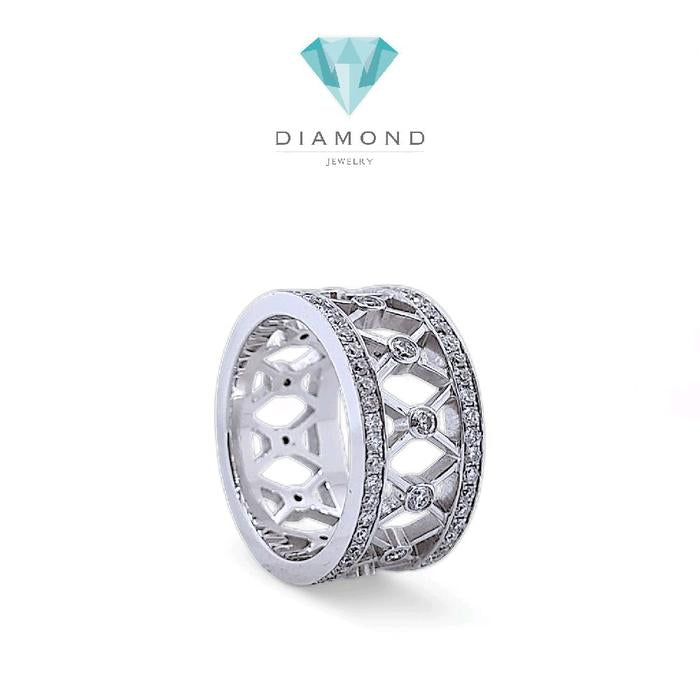 Vintage X Diamond Ring 18K / Diamond Jewelry