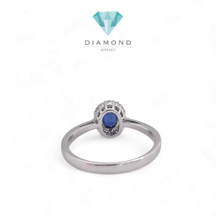 Blue Sapphire Diamond Ring / Diamond Jewelry