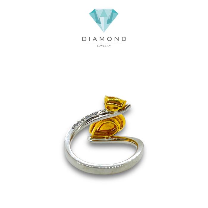 Duo Yellow Tear Diamond Ring