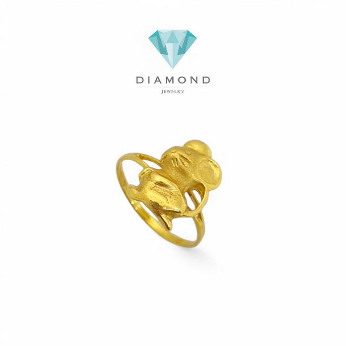 Cincin Mas Mouse 24K-Diamond Jewelry