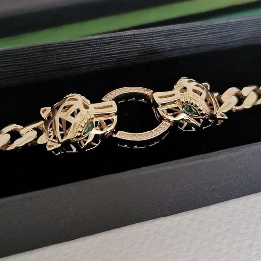 Duo panther bracelet 18k gold Diamond -Diamond Jewelry