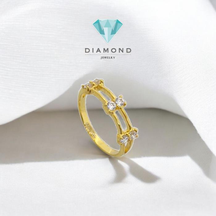 Cincin Mas 2 Baris 23K/ cincin mas 2 row/Diamond Jewelry