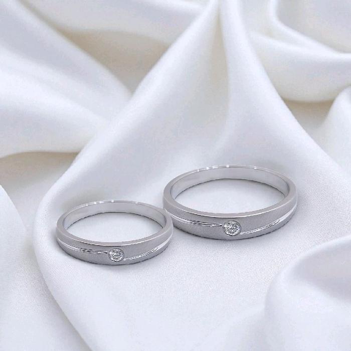 Wedding Solitaire Classic Ring 18K / Cincin Wedding klasik solitaire 18K / Diamond Jewelry 37CBNKH5054WPLS - 38CBNKH2964WPLS