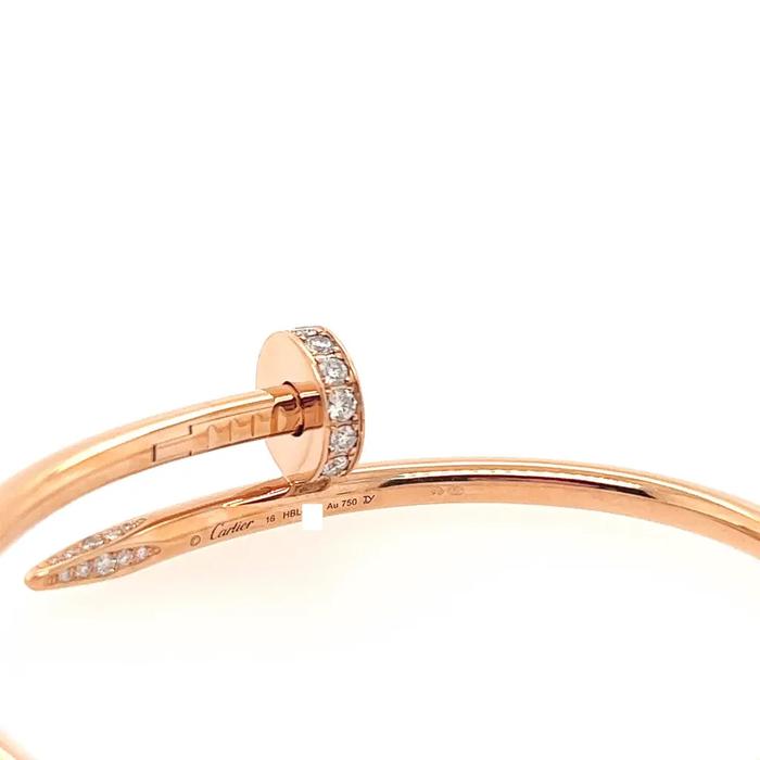CRT Nail Diamond Bangle juste 18k- Diamond Jewelry-HT