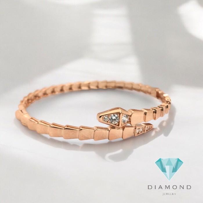 Gelang Emas Fashion snake gold Ular/ serpenti gold bangle -Diamond Jewelry
