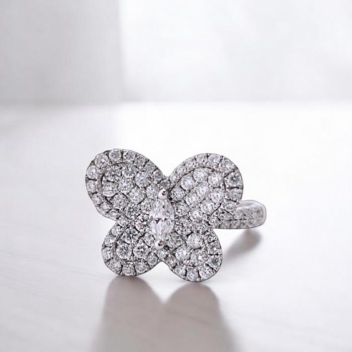 Butterfly Diamond Ring / Diamond Jewelry