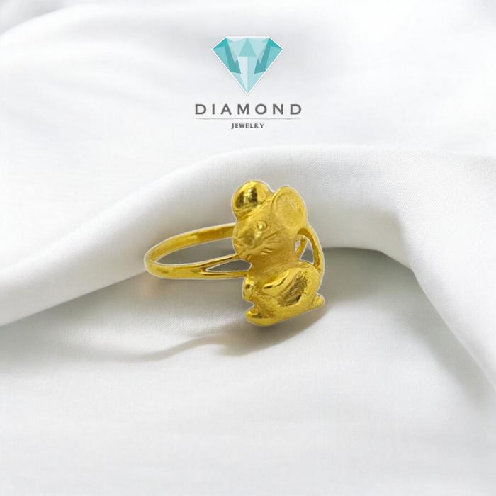 Cincin Mas Mouse 24K-Diamond Jewelry