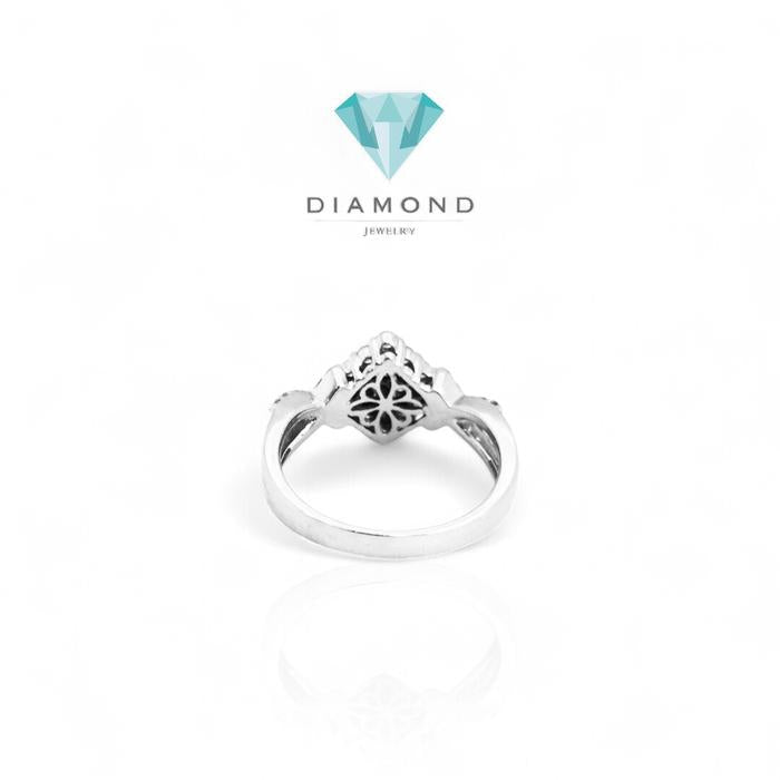 Cincin Berlian Square Wajik persegi 18K/ Diamond Round Square ring -diamond jewelry
