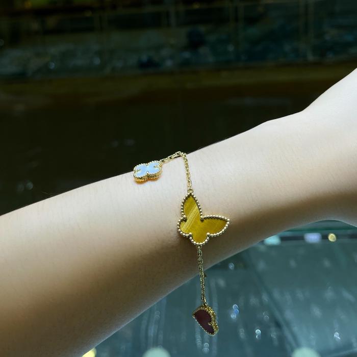 Clover Bracelet butterfly 4 motif mix/gelang Kombinasi 18K-Diamond Jewelry 18K