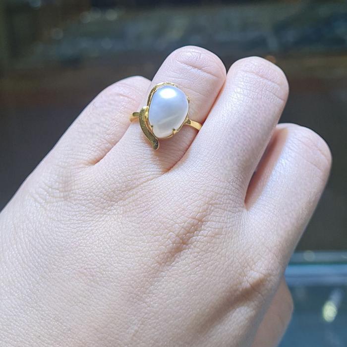 Cincin Mas Mutiara 23K-Diamond Jewelry