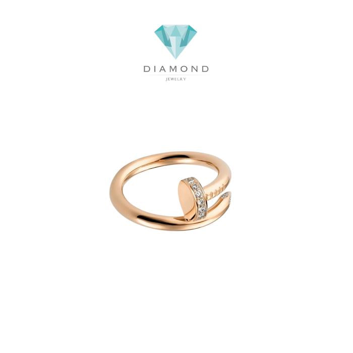 Cincin berlian paku emas 18k/juste diamond ring 18k crt-Diamond Jewelry
