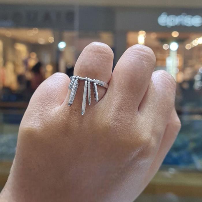 Ring Diamond Movable Fan 18K / Diamond Jewelry/ cincin Berlian kipas 18k