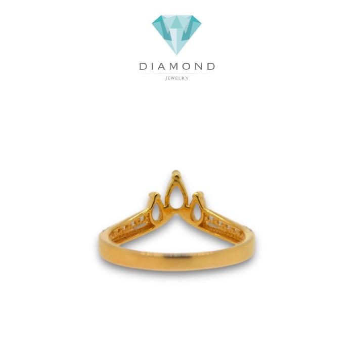 Ring Gold trimaquis crown/ Cincin mas 700-Diamond Jewelry