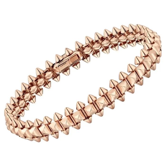 Clash Diamond/gold bangle with diamond 18K rose gold- Diamond Jewelry