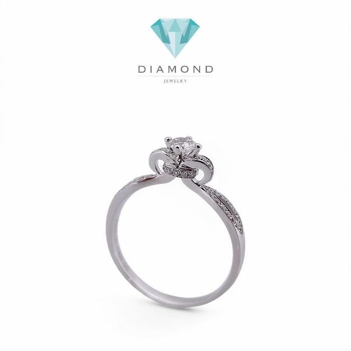 Cincin berlian bunga 18k diamond jewelry