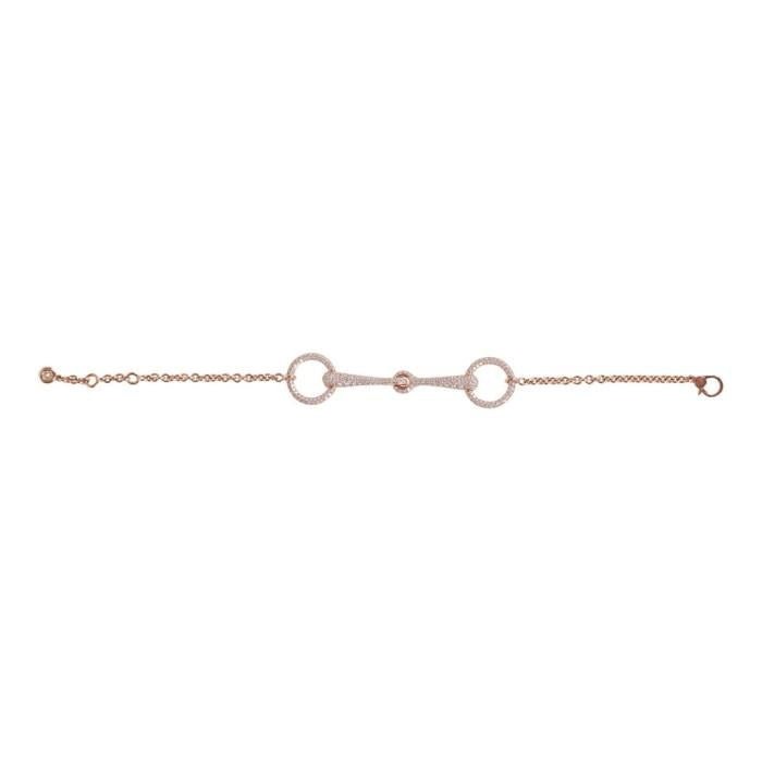 Diamond bracelet 18k rose gold HM- Diamond jewelry