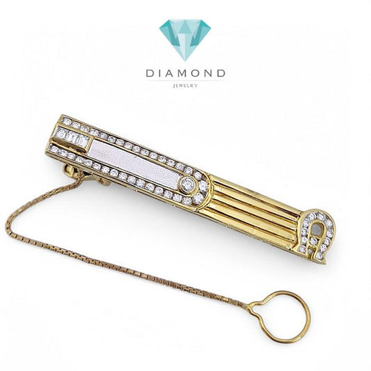 Tie Clip Diamond 18K / Diamond Jewelry