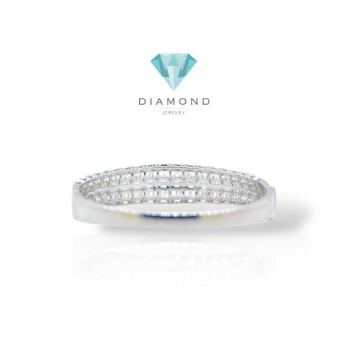 Baguette Emerald Diamond Bracelet 18k -Diamond Jewelry- Gelang Perhiasan Emas Berlian