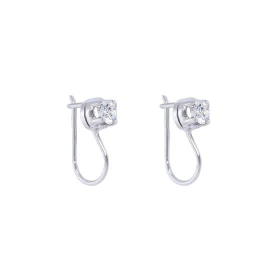 Anting emas 18K asli kristal tauge Diamond Jewelry
