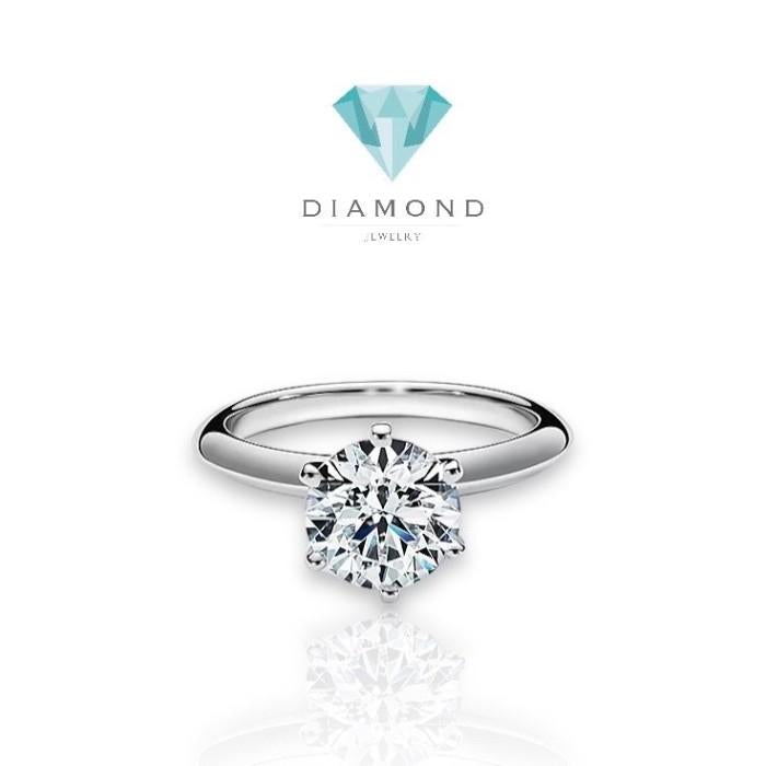 Solitaire Lab  Grown 1 ct 18k Gold Ring-Diamond Jewelry - 233CBL950PFLS HT