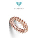Clash Ring 18 K Rose/white gold Diamond Jewelry