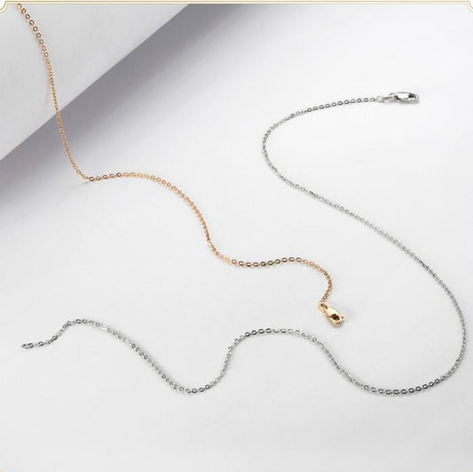 Kalung necklace 18k white/gold chain -Diamond Jewelry-392KMS2LS-111KMSLS