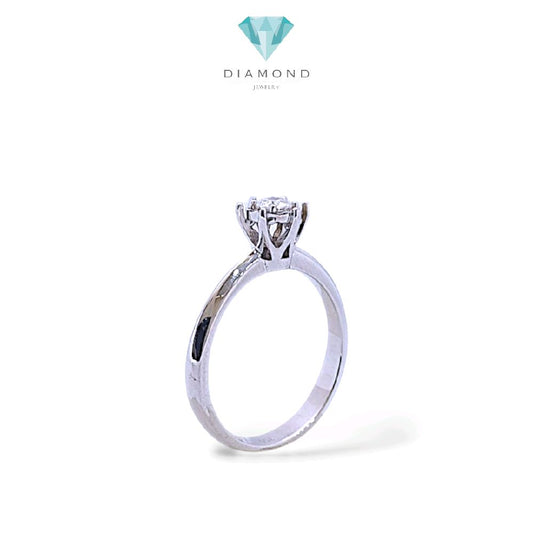 Solitaire Diamond Ring 18K / Cincin Diamond Solitaire 18K / Diamond Jewelry / 385CB612LS