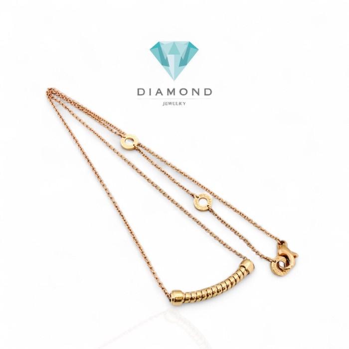 Kalung Emas Tuboga 18K-Diamond Jewelry-358KBD661RY-HT