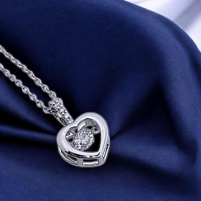 Liontin Love dancing diamond Diamond 18K / Diamond Jewelry