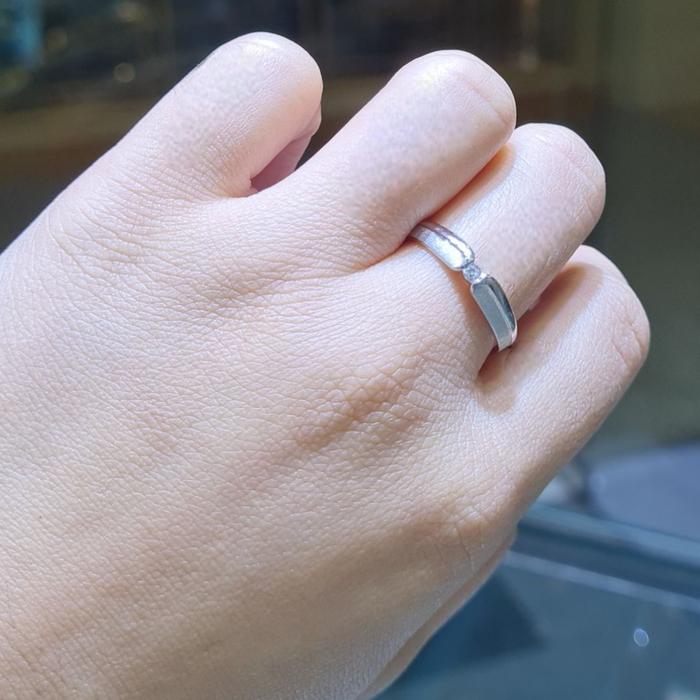 Cinncin Mas putih mata /cincin white gold couple-Diamond Jewelry