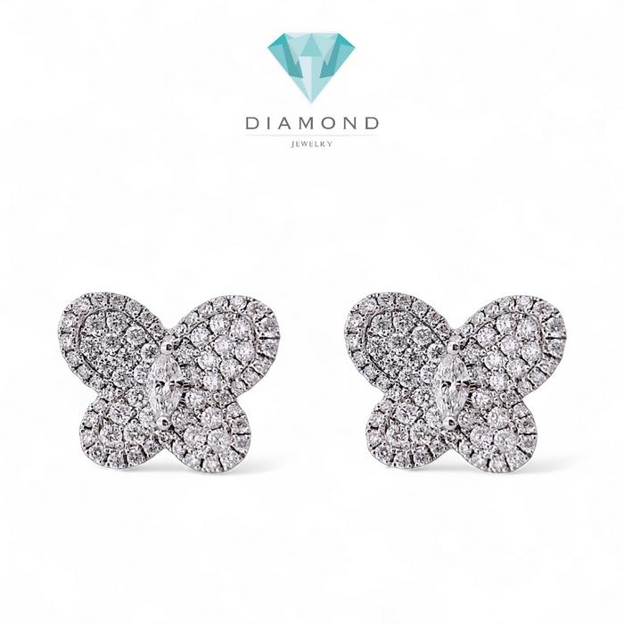 Butterfly Diamond Earrings / Diamond Jewelry