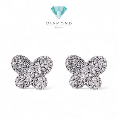 Butterfly Diamond Earrings / Diamond Jewelry
