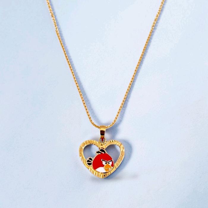 The Angry Bird Gold Pendants 18K / Liontin Emas Angry Bird 18K / Diamond Jewelry / 274LMSWP1