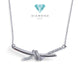 Knot Diamond Necklace 18K / Diamond Jewelry-390KBD5131SD-HT
