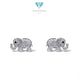 Elephant Diamond Earrings 18K / Diamond Jewelry / 111AB121000AB
