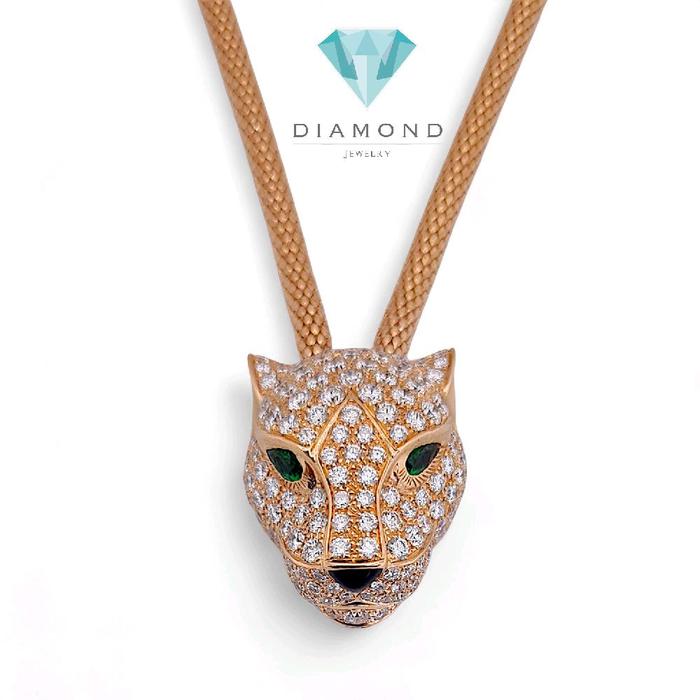 Panthere Diamond Necklace 18K / Kalung Panthere Berlian 18K / Diamond Jewelry-1KBD50LSNEW-HT
