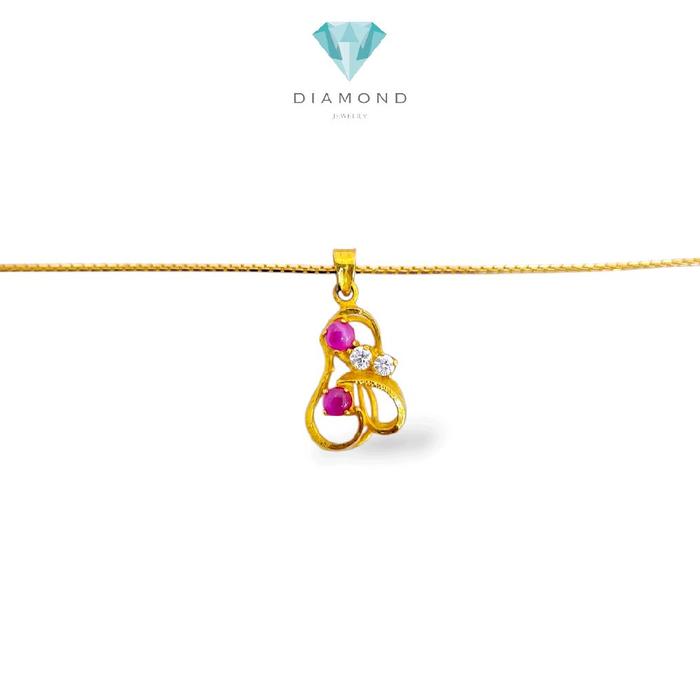 Malabar Gold Pendants 23K / Liontin Emas Malabar 23K/ Diamond Jewelry / 224LMSWP3