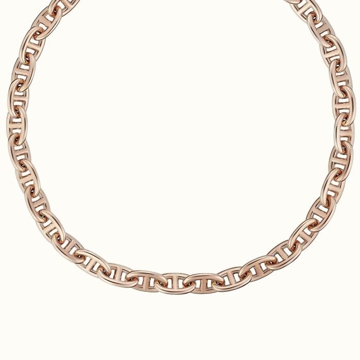 chain d anchre necklace large 17K Gold Diamond Jewelry