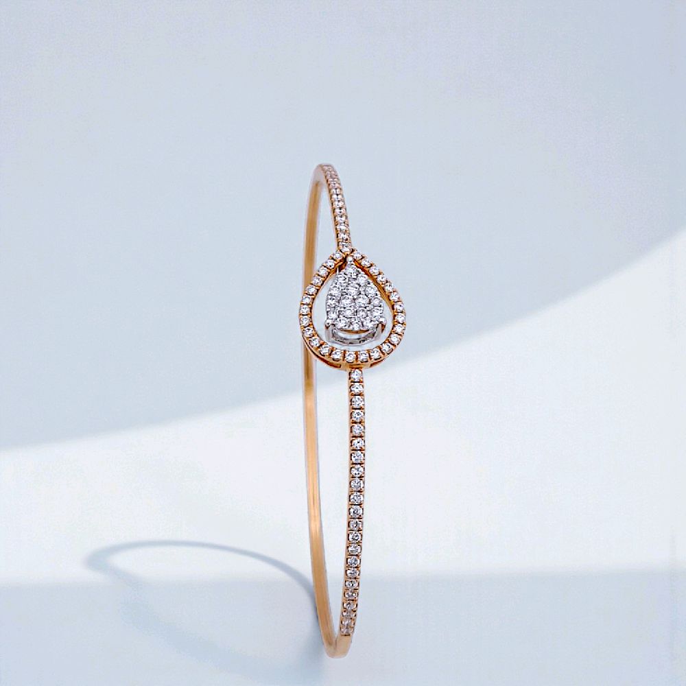 Tear Diamond Bangle 18K / Gelang Berlian Tear 18K / Diamond Jewelry 142GB96000AB-HT