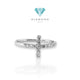 Cincin berlian cross/Diamond ring cross 18k-Diamond Jewelry
