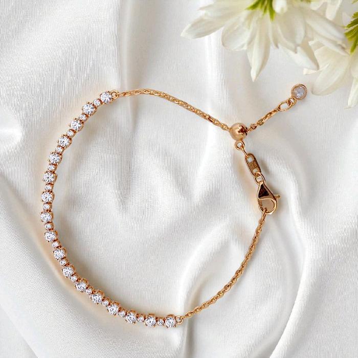 Drawstring Gold Bracelet 700K / Gelang Emas Serut 700K / Diamond Jewelry 445GMS348LS-HT