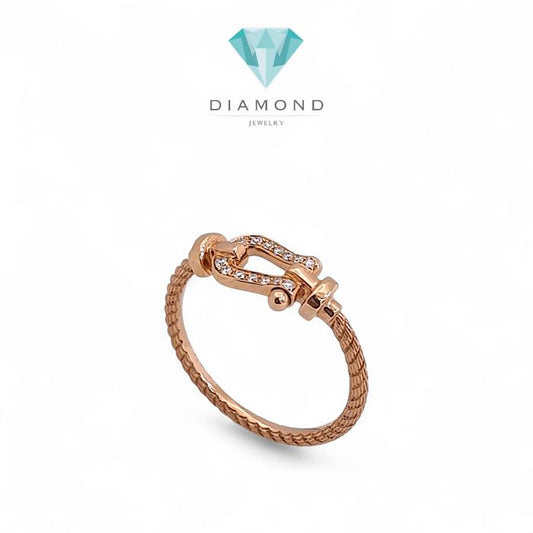Horseshoe Diamond Ring  frd 18k/ Diamond Jewelry