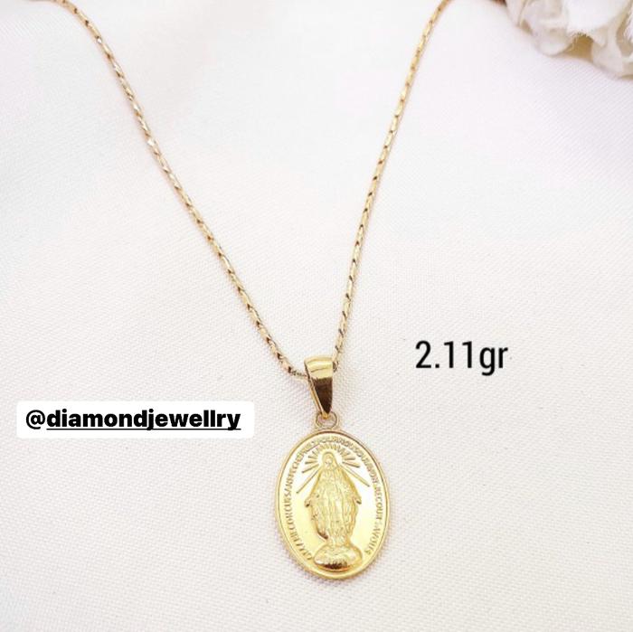 Rosario Pendant 700K Gold/White Diamond Jewelry-228LMSLS2-HT