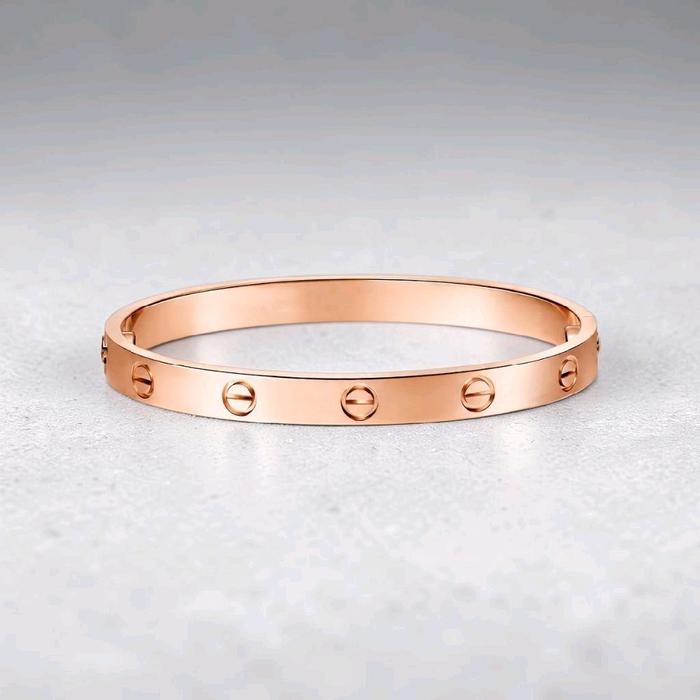Love Bracelet Rose Gold 18K / Gelang Love Rose Gold 18K / Diamond Jewelry / RB1686