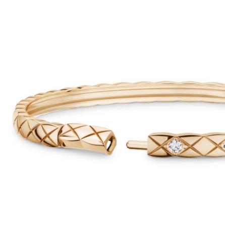 Quilt diamond bangle white gold 18k/gelang quilt emas putih  -Diamond Jewelry