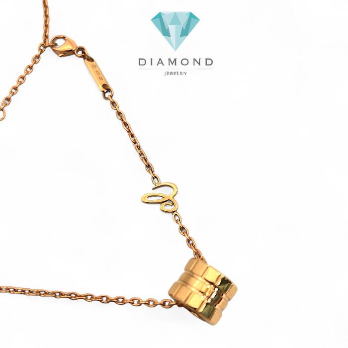 Kalung Ice cube Fashion Gold Rose Gold 18K-Diamond Jewelry