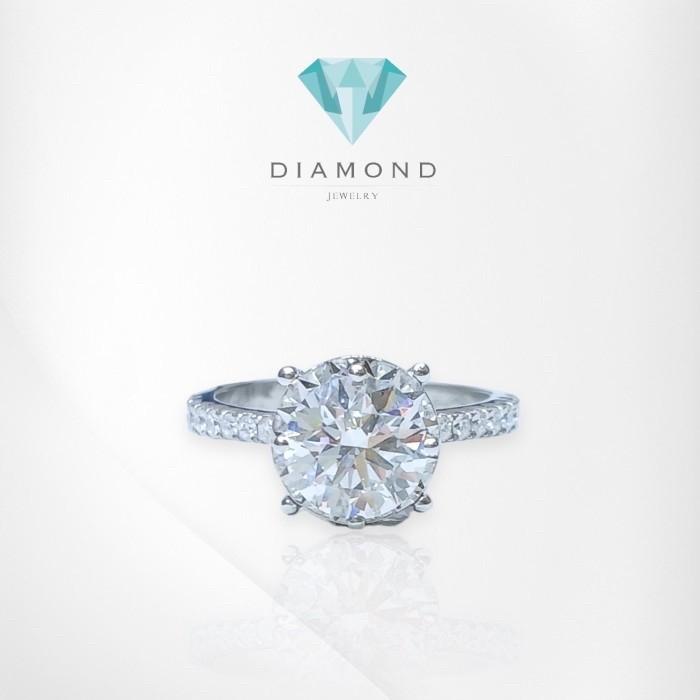 Solitaire Lab Grown Diamond Illusion Setting 18k - Elsy Diamond Jewelry - 231CBL2000LS HT