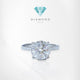 Solitaire Lab Grown Diamond Illusion Setting 18k - Elsy Diamond Jewelry - 231CBL2000LS HT